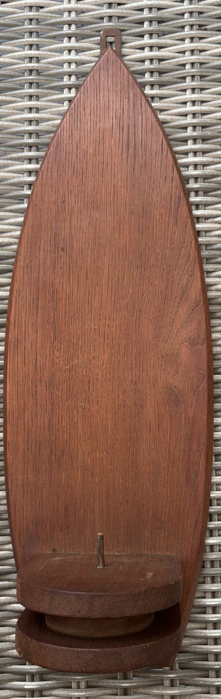 Vintage houten kaarsenstandaard, Ophalen of Verzenden