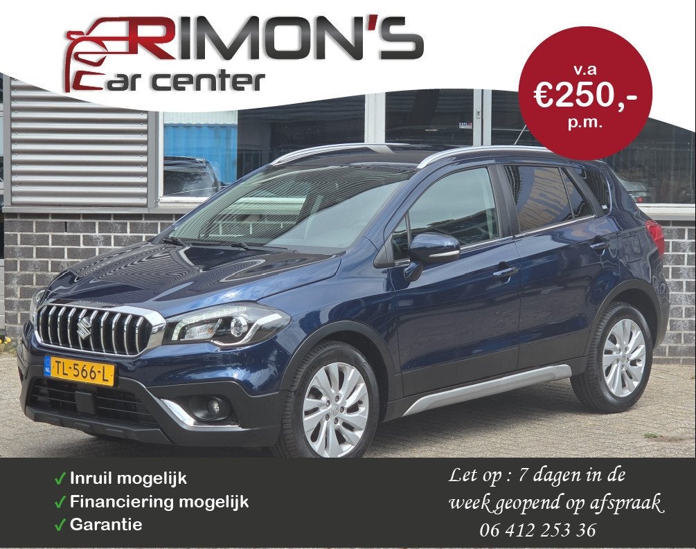 Suzuki S-Cross 1.4 Boosterjet Exclusive Aut Camra Navi 1Ste, Auto's, Suzuki, Stoelverwarming, Euro 6, 4 cilinders, 49 €/maand