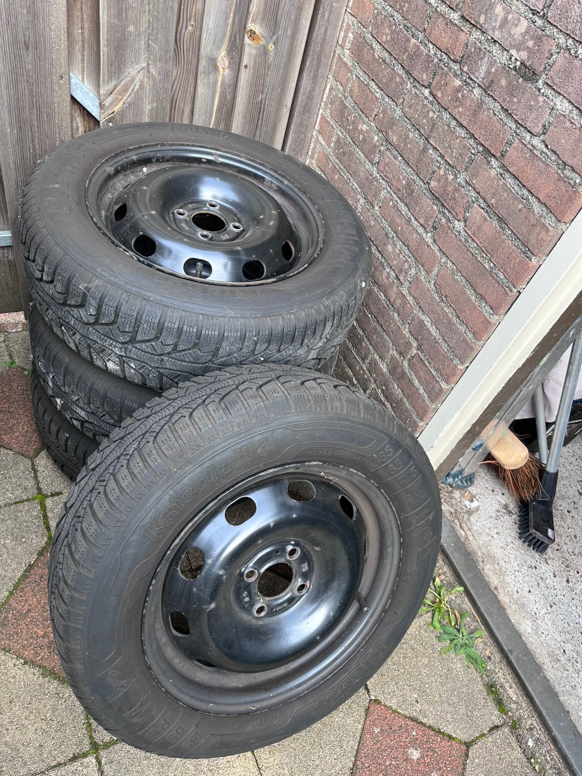 Set stalen velgen Renault Clio 4 (15 inch – Steek 4x100), Ophalen, Gebruikt