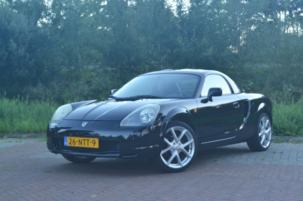 Toyota MR2 1.8 16V 2000 Zwart | Hardtop | Leder, Auto's, 4 cilinders, Cabriolet, Zwart, Handgeschakeld