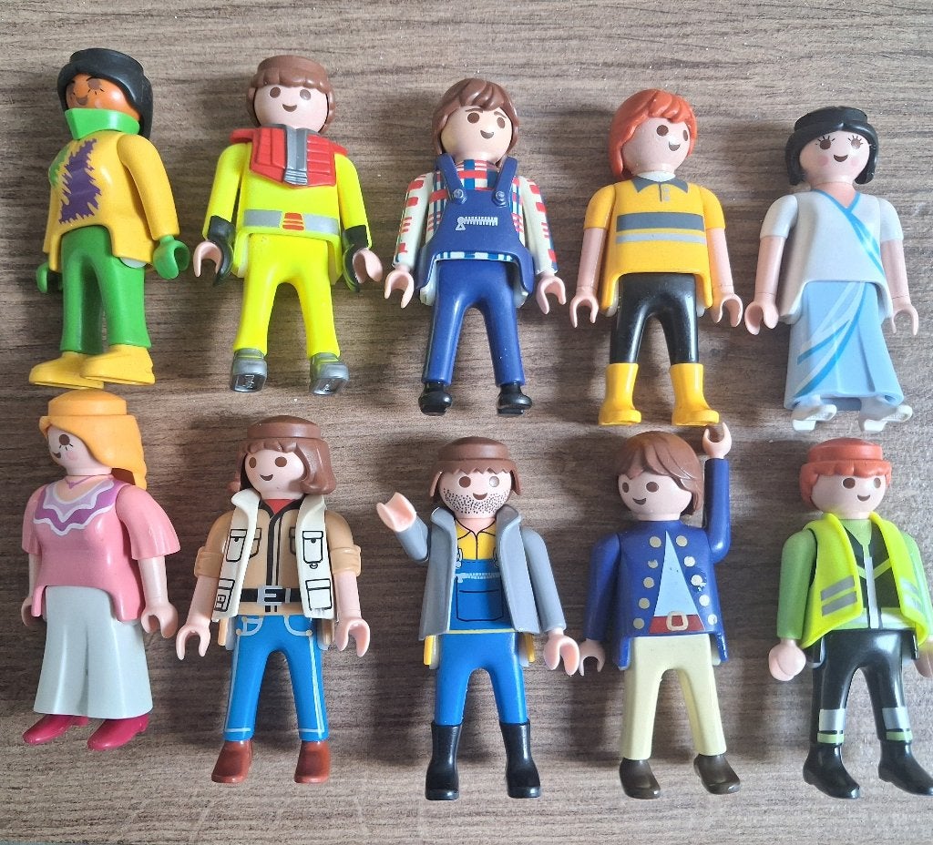 10 Playmobil poppetjes, Kinderen en Baby's, Speelgoed | Playmobil, Gebruikt, Losse onderdelen, Ophalen of Verzenden, Figuren