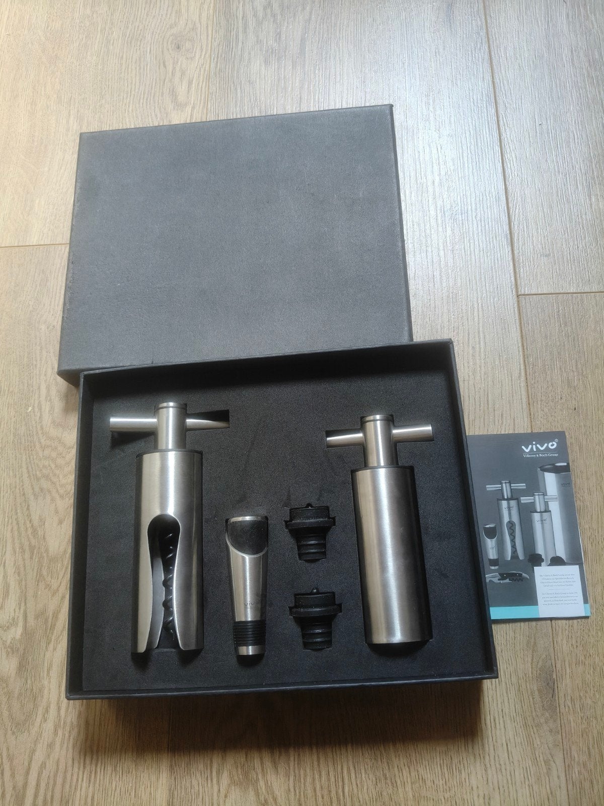 Vivo Villeroy & Boch Wijnset - Kurkentrekker & Vacuümpomp, Ophalen of Verzenden