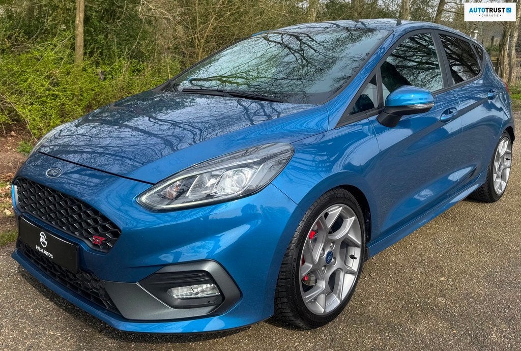 Ford Fiesta 1.5 EcoBoost ST-3 PERFORMANCE 2020 200PKB&O NAVI, Voorwielaandrijving, Gebruikt, Blauw, Bedrijf