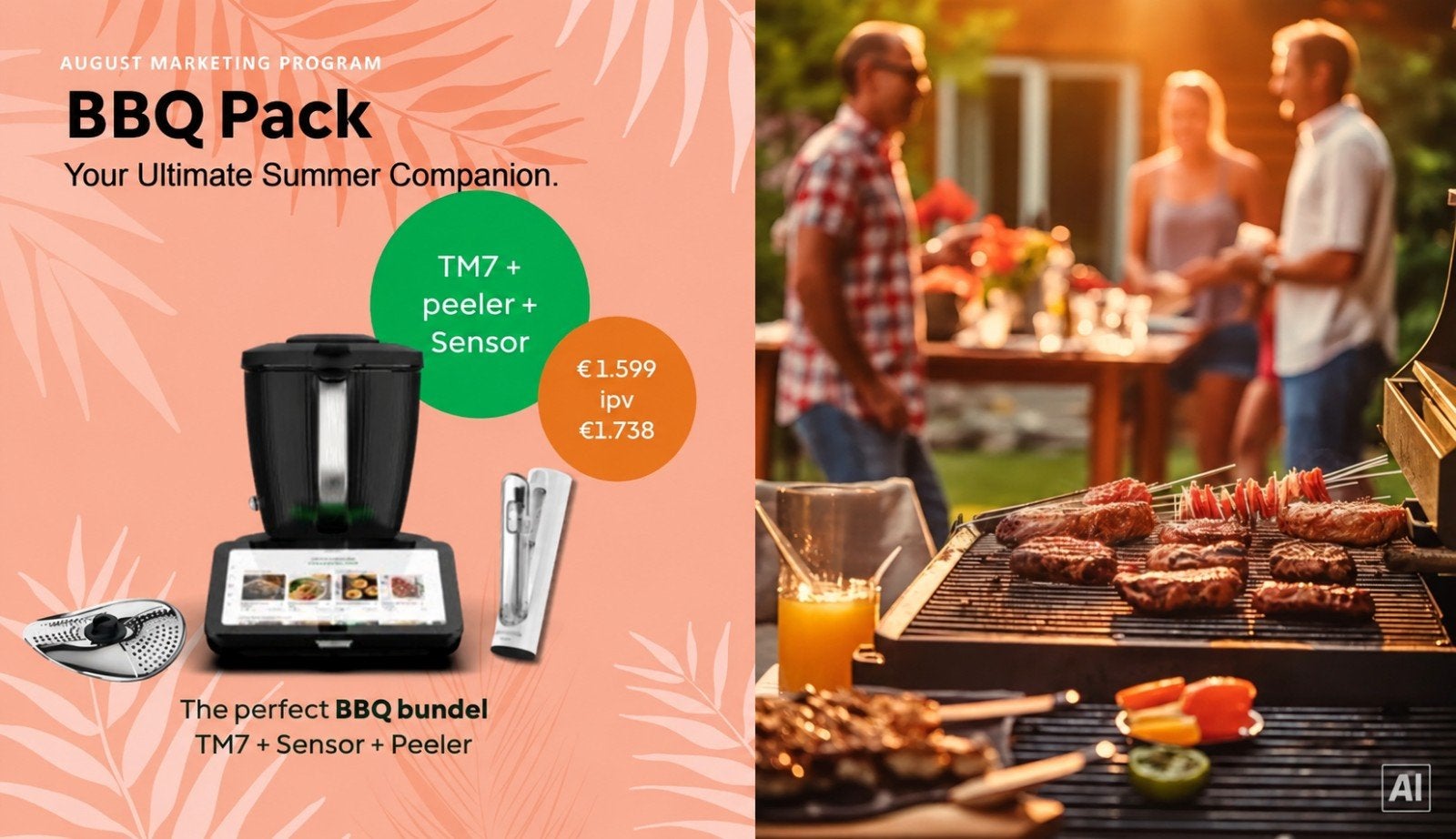 Thermomix TM7 BBQ bundel, 2 tot 3 liter, Verzenden, Nieuw, 3 snelheden of meer