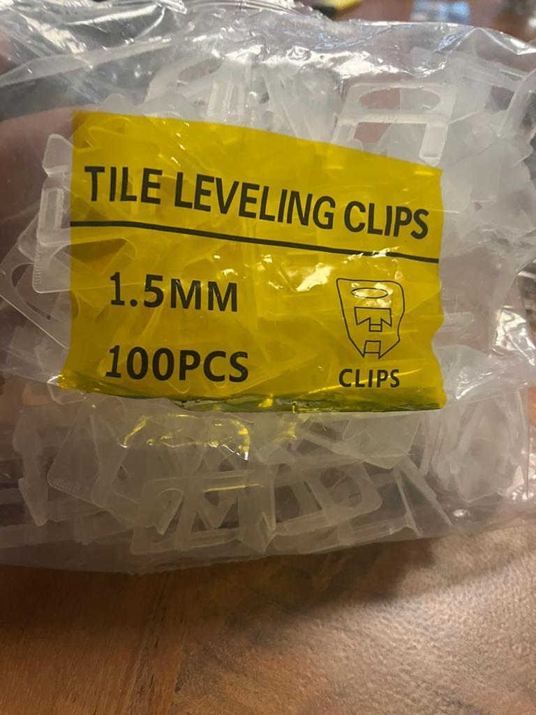 Tegel levelclips 1.5 mm, Doe-het-zelf en Verbouw, Tegels, Overige materialen, Overige typen, Nieuw, Minder dan 5 m²