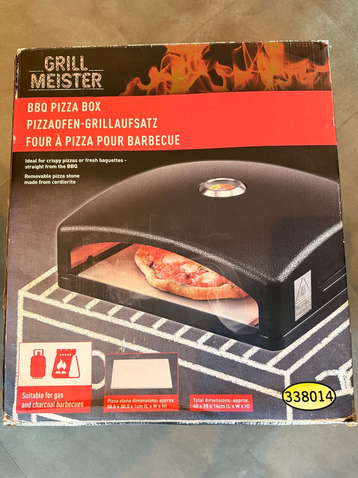 *Nieuw* Grillmeister BBQ Pizza Box - Pizzaoven voor Barbecue, Ophalen of Verzenden, Nieuw