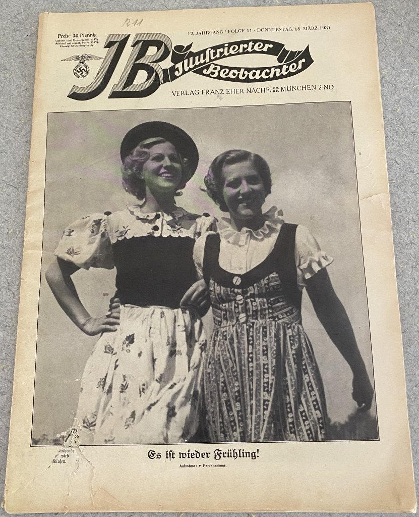 Oud Duits  Illustrierter Beobachter van 18 maart 1937, Verzamelen, Ophalen of Verzenden, Overige soorten, Duitsland, Boek of Tijdschrift