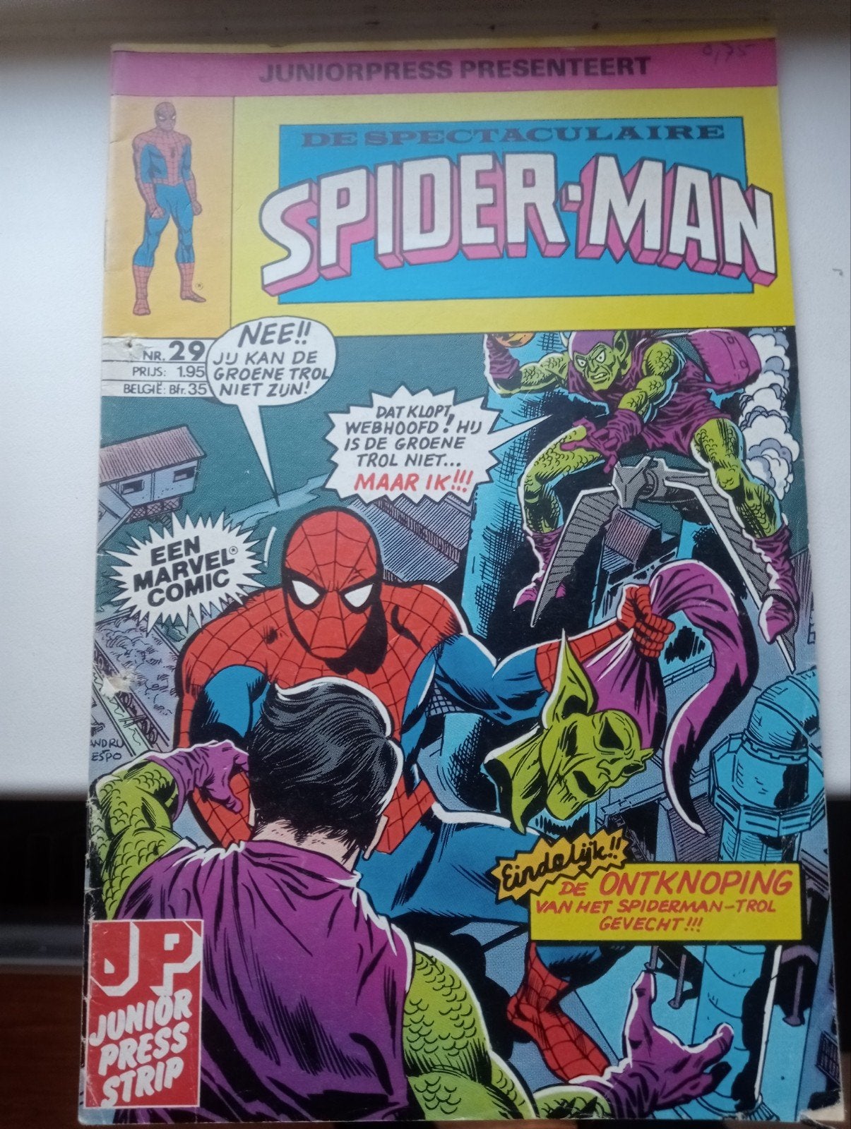 De Spectaculaire Spider-Man Nr. 29 (Zeldzaam), Eén stripboek, Ophalen of Verzenden, Gelezen, Junior Press