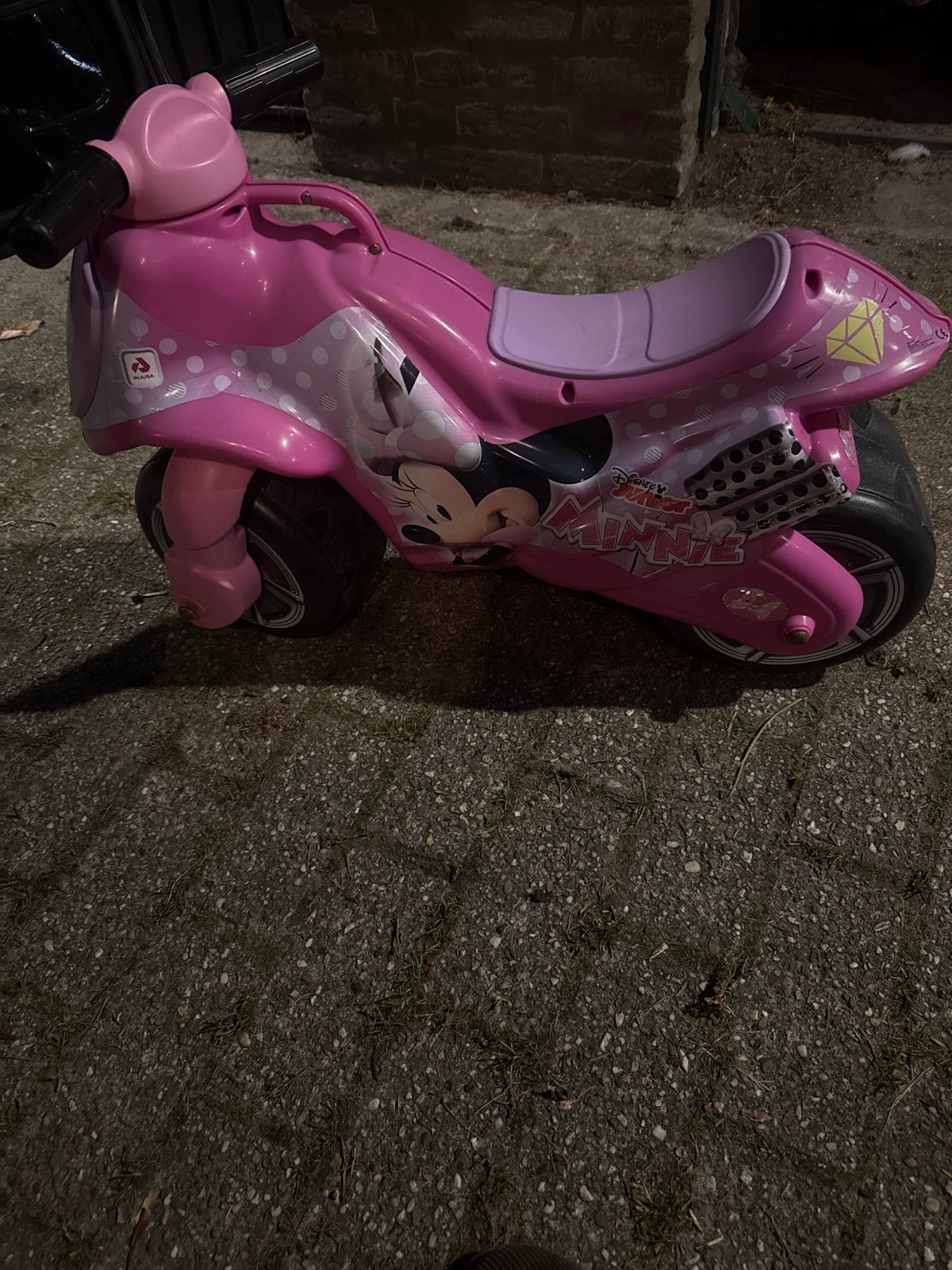 Roze Minnie Mouse loopmotor - 22x70cm, Ophalen of Verzenden, Gebruikt