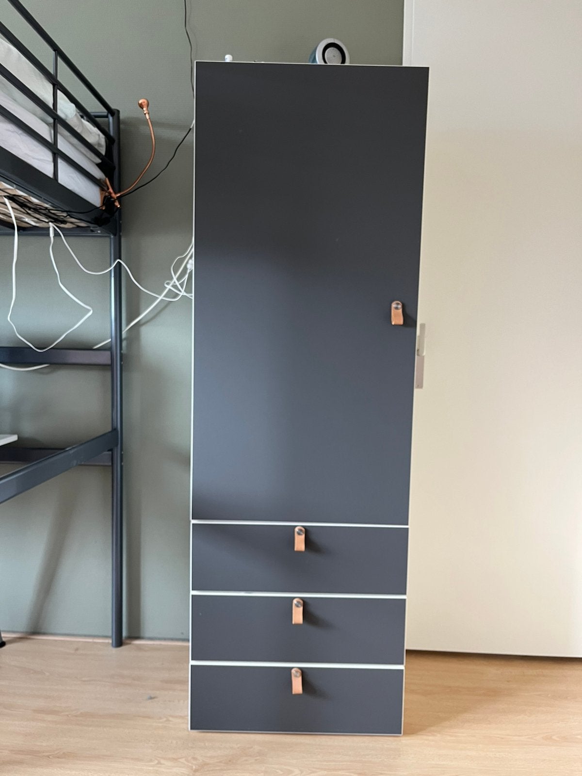 Ikea kast Platsa grijs/wit, Ophalen, Zo goed als nieuw, 25 tot 50 cm, 50 tot 100 cm