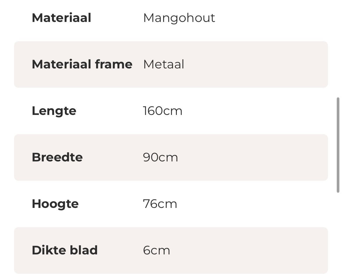 Ovale eettafel mangohout, Eikenhout, Zo goed als nieuw, Vijf personen of meer, 150 tot 200 cm