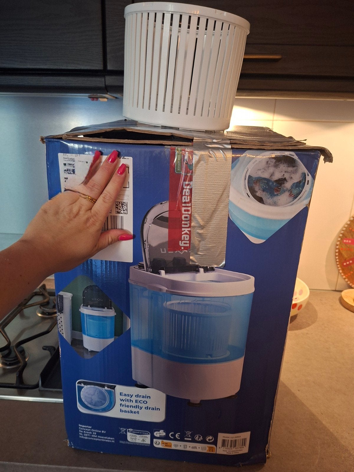 NEXXT Mini Wasmachine - Compact en Energiezuinig, Minder dan 1200 toeren, Minder dan 85 cm, Minder dan 4 kg, Ophalen of Verzenden