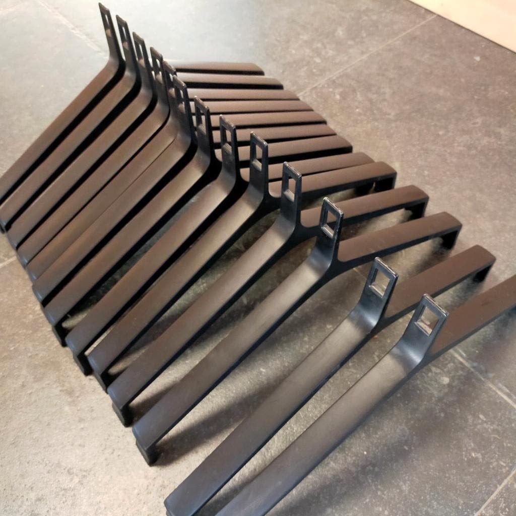 set van 10 kapstokhaken, kledinghangers - Aestic simple P, Ophalen, Gebruikt, Kunststof, Wandkapstok