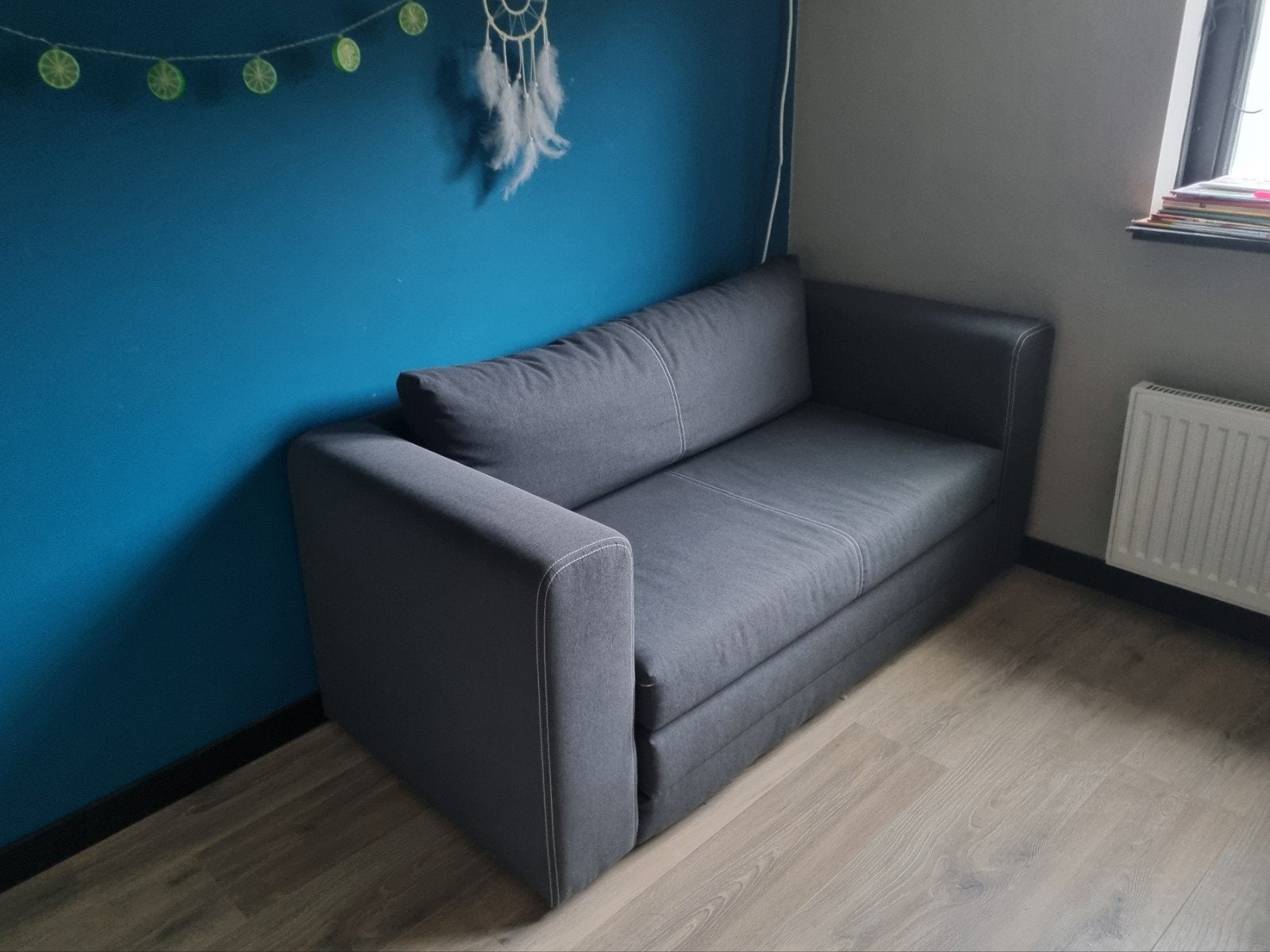 2-zits slaapbank IKEA ASKEBY, Huis en Inrichting, Ophalen, Tweepersoons, 140 cm, Zo goed als nieuw