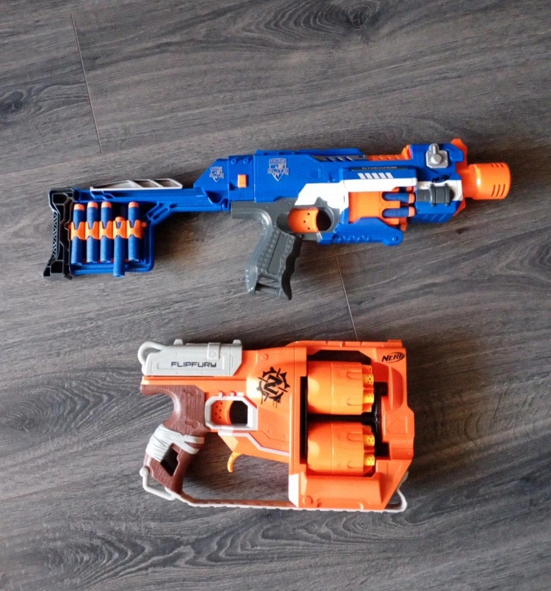 Nerf Flipfury en Stryfe Blasters - Set van 2, Ophalen of Verzenden, Zo goed als nieuw