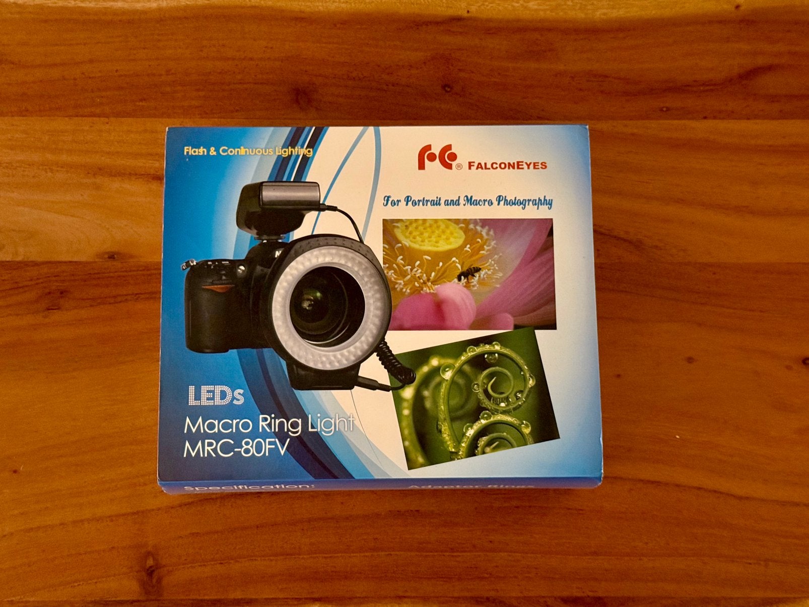 Falcon Eyes MRC-80FV Macro Ring Light – compleet, Audio, Tv en Foto, Ophalen of Verzenden, Zo goed als nieuw, Overige merken