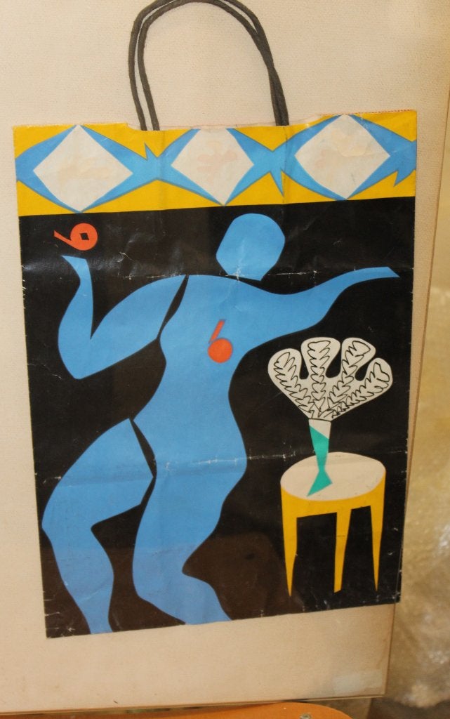 No 40 Abstracte kunstprint op draagtas - Matisse-stijl, Overige ondergronden, Print, Overige onderwerpen, Abstract