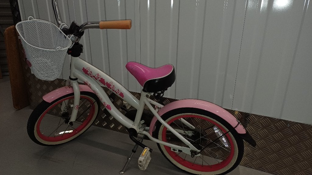 Troy Beachcruiser Girl - Leuke roze/witte Meisjesfiets 20", Ophalen, Terugtraprem, Gebruikt, Handrem