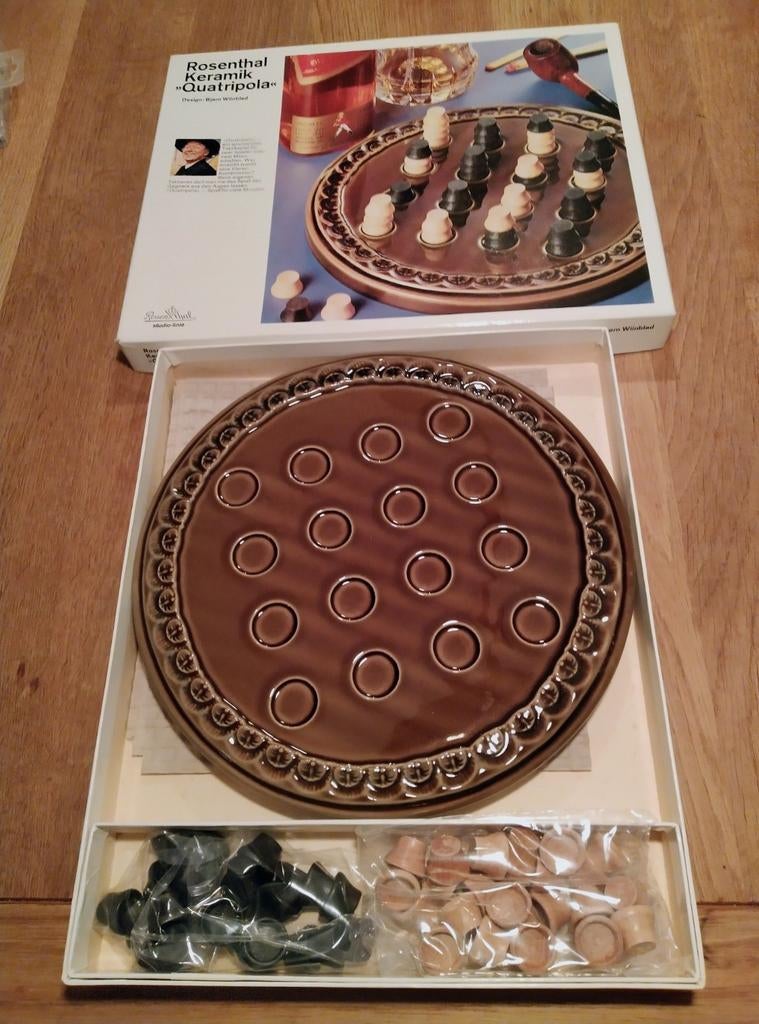Rosenthal Keramik Quatripola Spel - Bjørn Wiinblad Design, Een of twee spelers, Ophalen of Verzenden, Zo goed als nieuw, Rosenthal