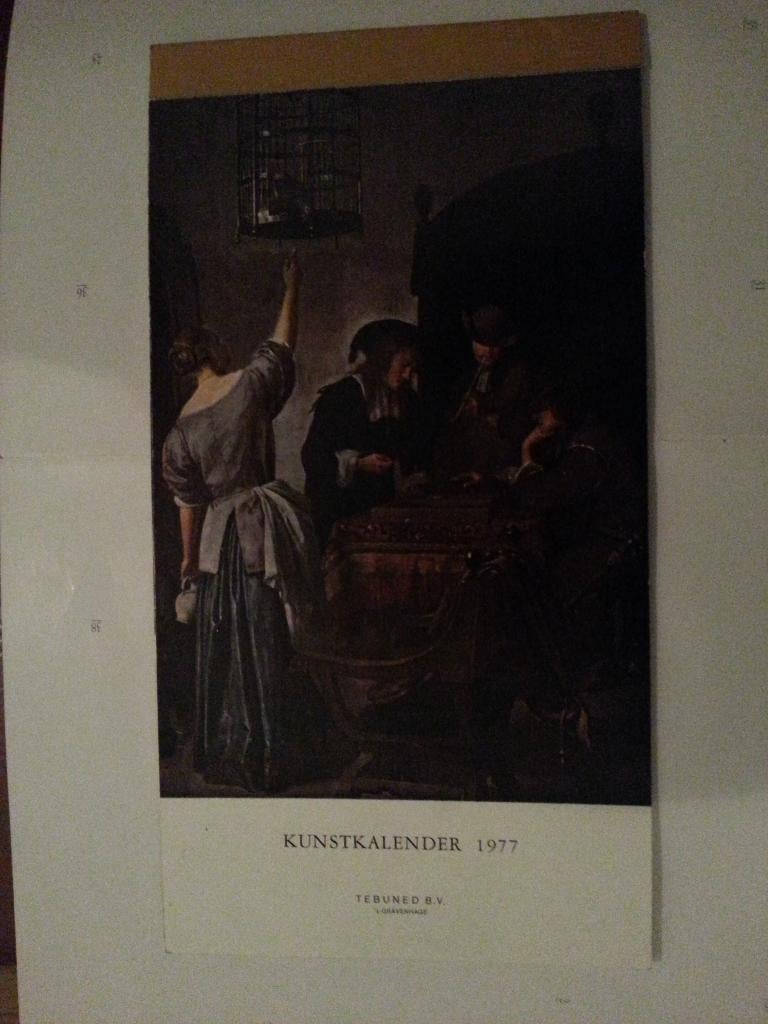KUNSTKALENDER 1977 uitgeverij Tebuned b.v. 's-Gravenhage, Diversen, Kalenders, Ophalen of Verzenden, Maandkalender, Nieuw