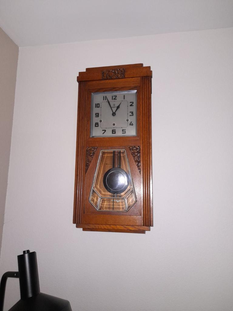 Oude/antieke?? klok, Ophalen of Verzenden, Gebruikt, Wandklok