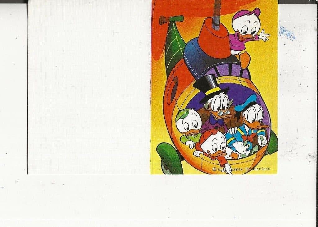 Donald Duck en Oom Dagobert met neefjes kaartje, Verzamelen, Ophalen of Verzenden, 1940 tot 1960, Ongelopen, Overige thema's