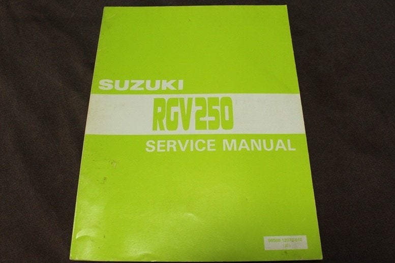 Suzuki RGV250 1989 -1992 motorcycle service manual RGV 250, Motoren, Ophalen of Verzenden, Suzuki