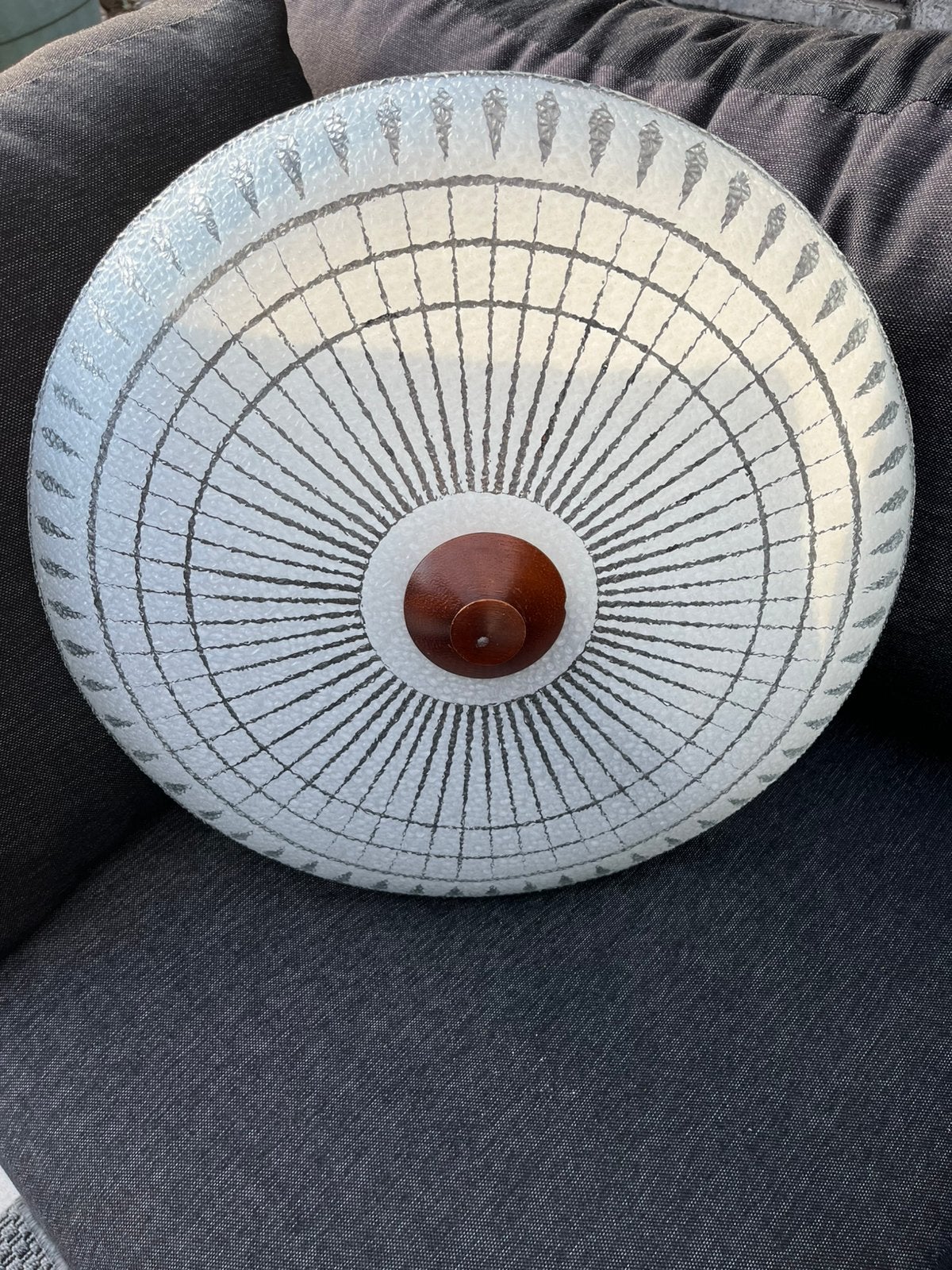 2 grote plafond lampen, Ophalen, Gebruikt, Plafondlamp, 48 cm