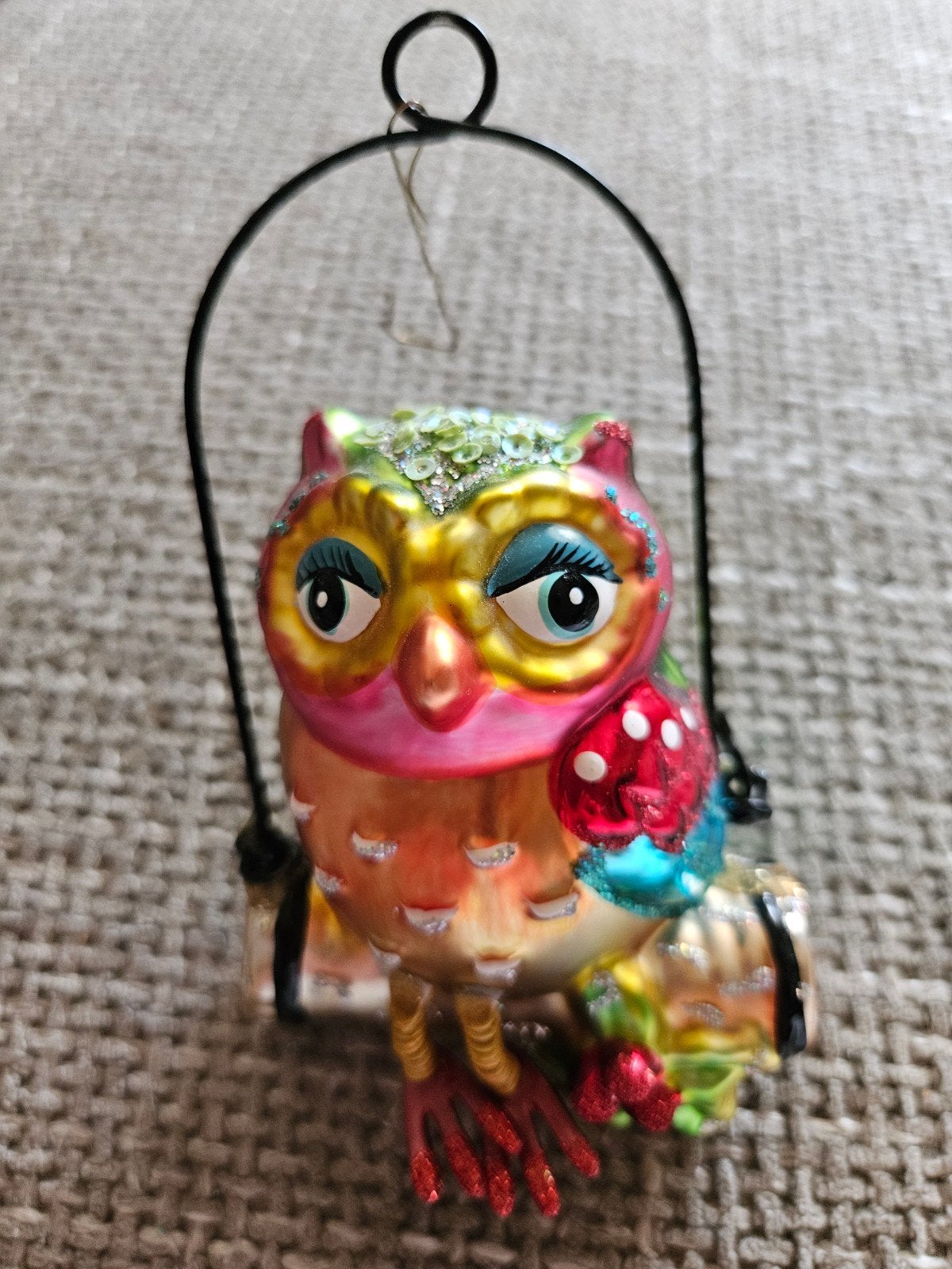 kerstbal uil kleurrijk, Diversen, Ophalen of Verzenden