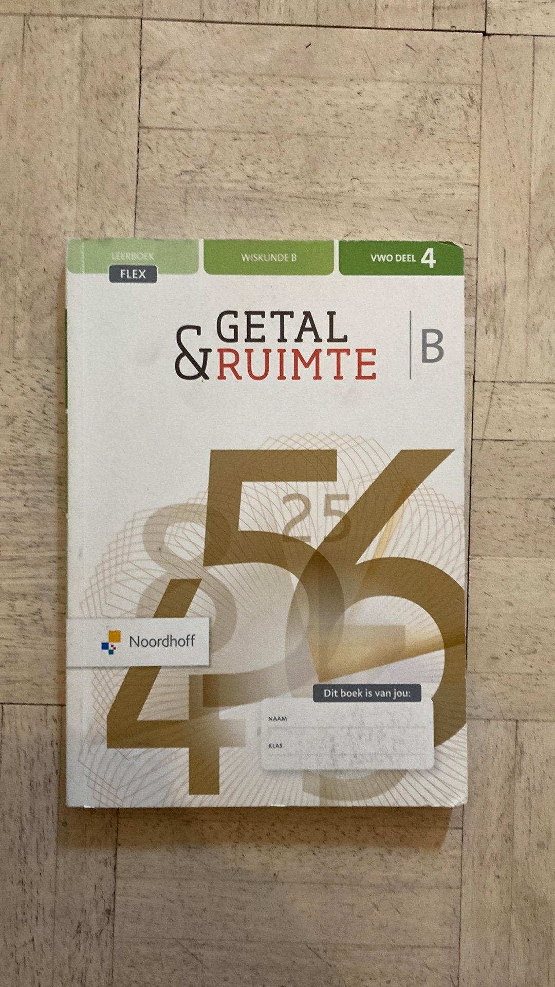 Getal en ruimte wiskunde b vwo 4/5/6 Leerboek flex deel 4, Boeken, Ophalen of Verzenden, Zo goed als nieuw