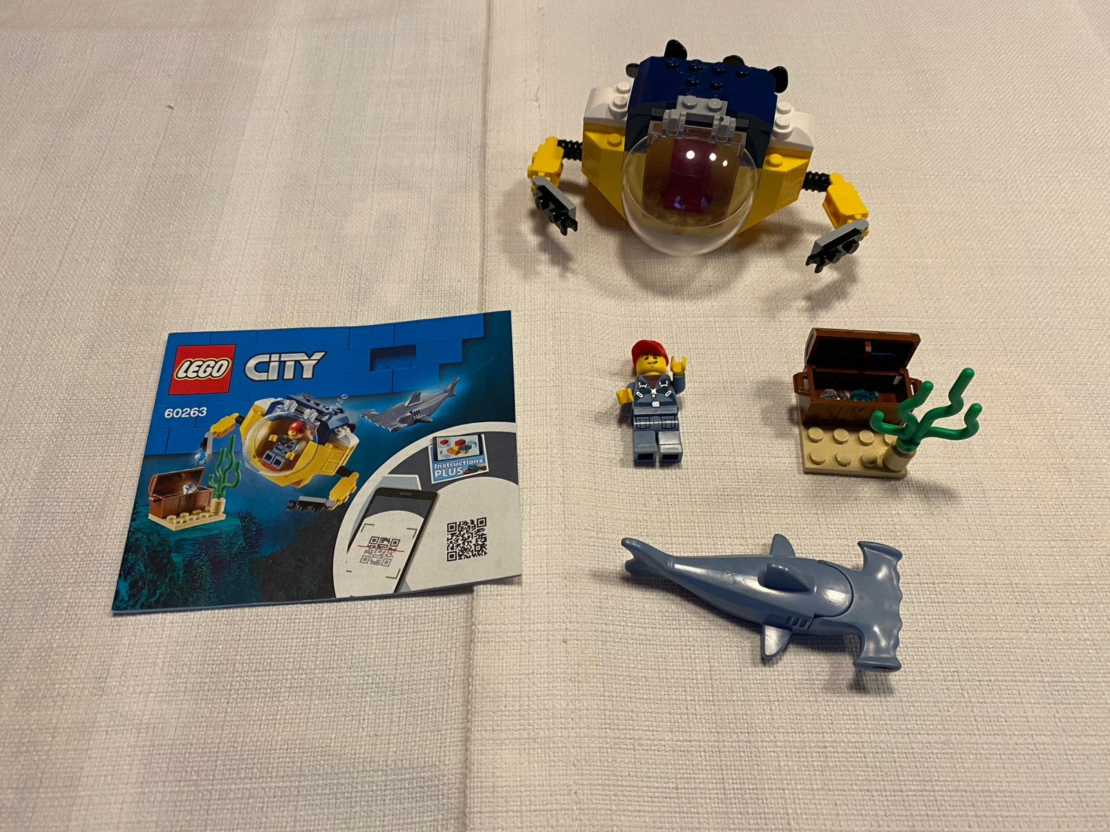 Lego 60263 Ocean Mini-Submarine, Compleet, Lego, Ophalen of Verzenden, Complete set