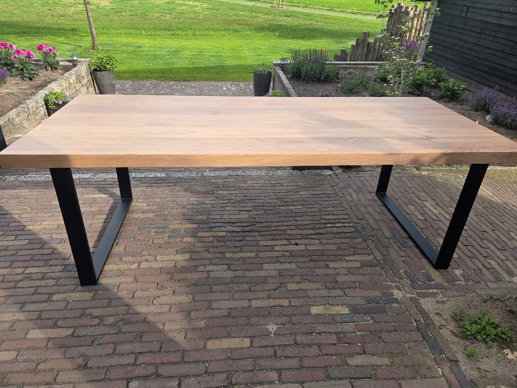 Eettafel, Huis en Inrichting, Tafels | Eettafels, Ophalen, 200 cm of meer, 50 tot 100 cm, Zo goed als nieuw