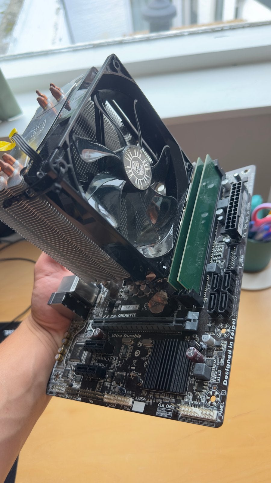 Intel i5-6600 upgradeset - H110M + 16GB DDR4 + koeler, Ophalen of Verzenden, Gebruikt