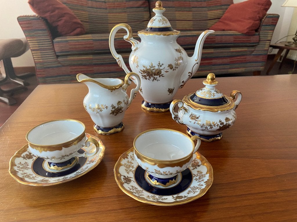 Zeldzaam Weimar Porselein – thee / koffieservies (vintage), Antiek en Kunst, Ophalen