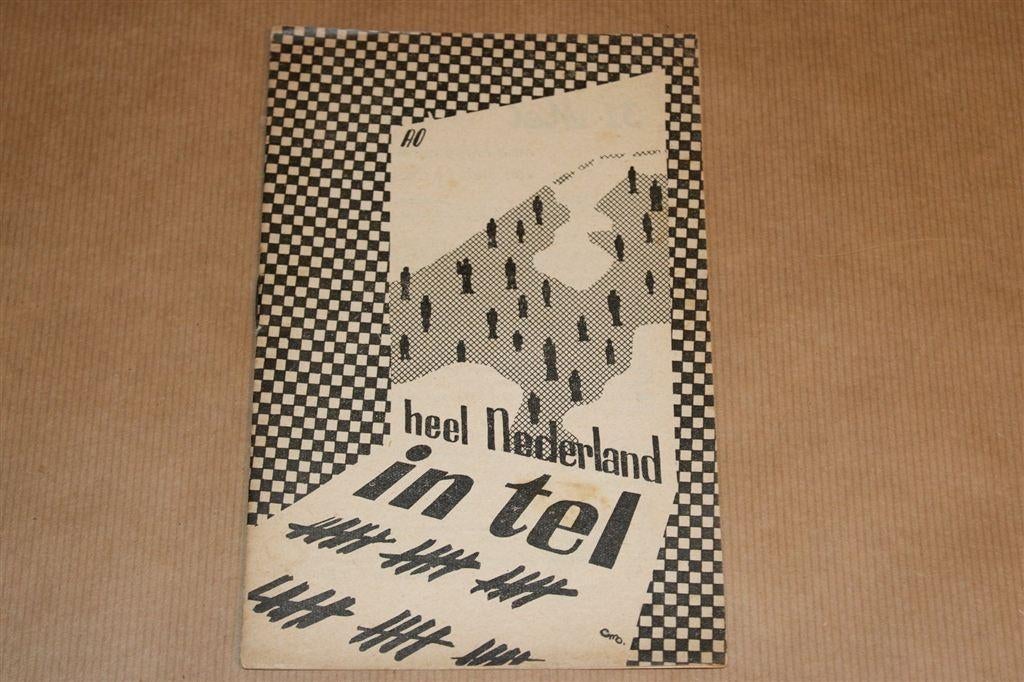 Nederland in Tel [1947] — Vintage Boekje over Volkstelling, Ophalen of Verzenden, Gelezen