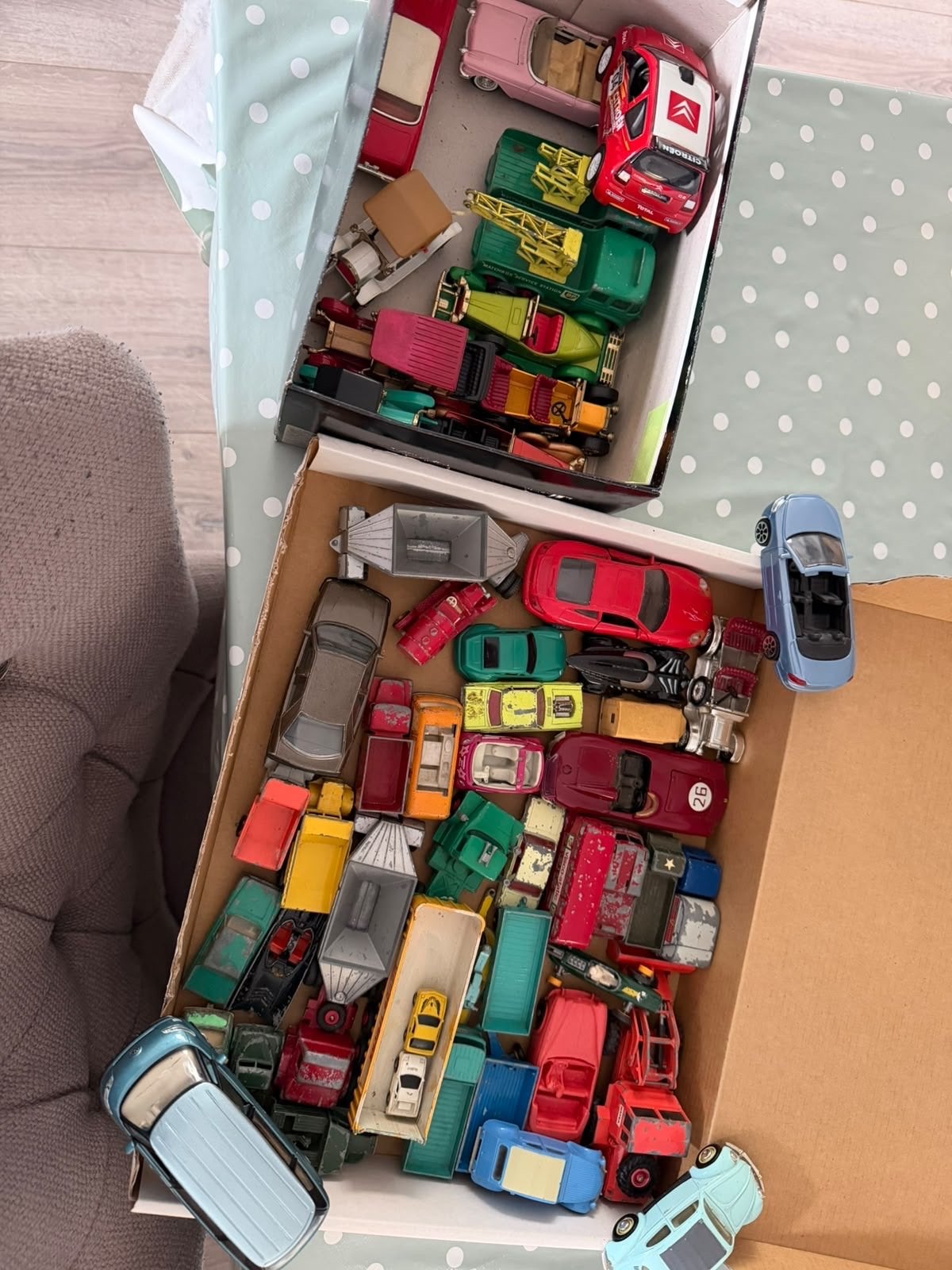 Verzameling Norev, Dinky, Matchbox, Corgi modelauto's, Ophalen of Verzenden, Gebruikt, Auto
