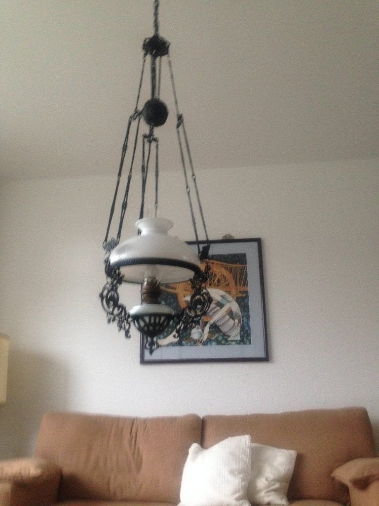 Olielamp, Antiek en Kunst, Antiek | Lampen, Ophalen