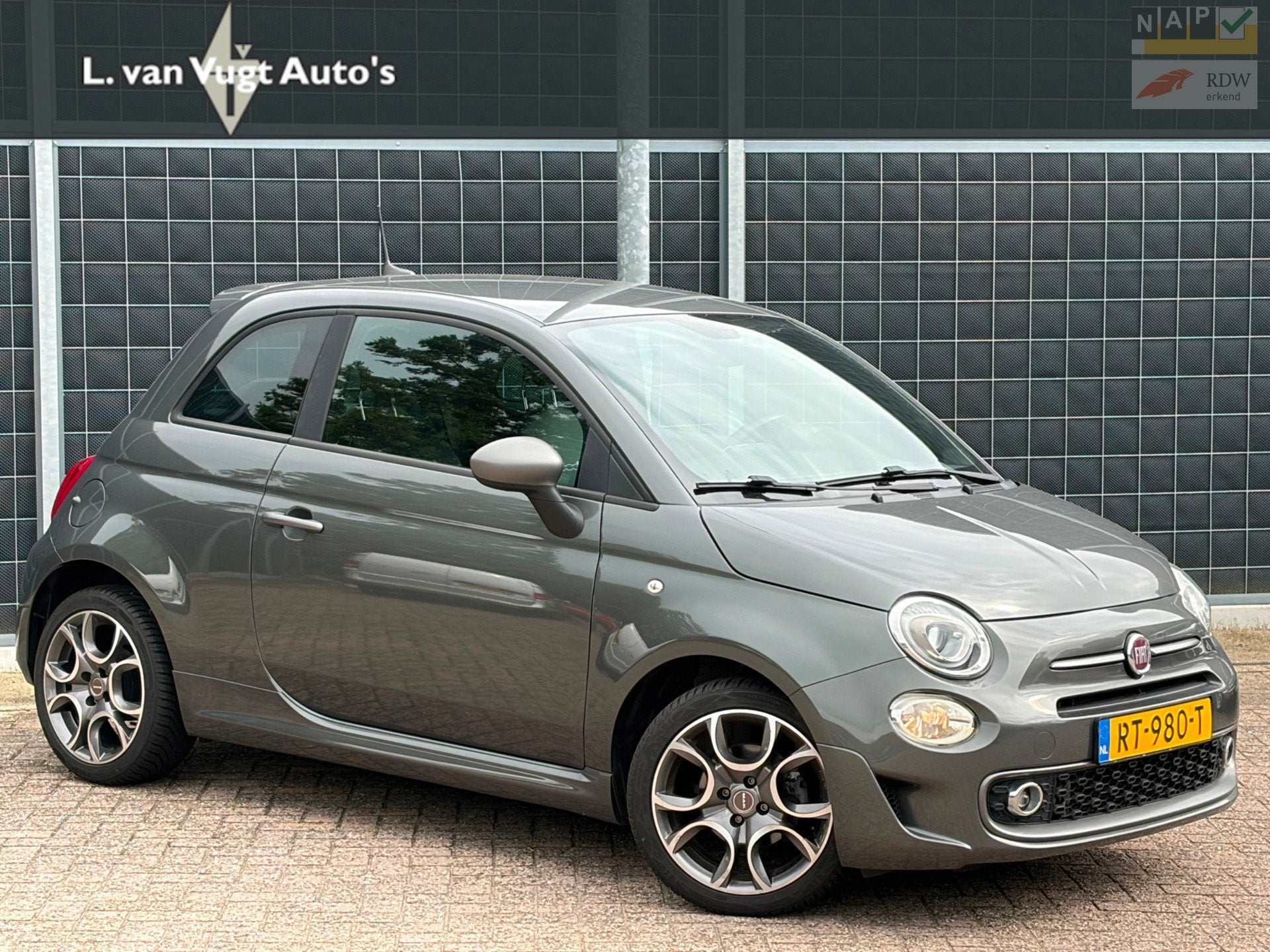 Fiat 500 0.9 TwinAir | Turbo |500S | sport | 12 mnd Garantie, Auto's, Voorwielaandrijving, Gebruikt, Leder en Stof, 905 kg