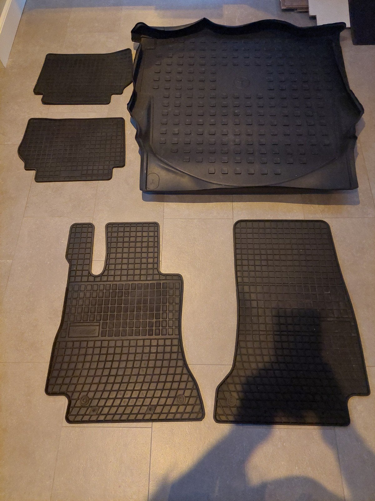 complete rubberen mattenset mercedes E klasse W213, Ophalen
