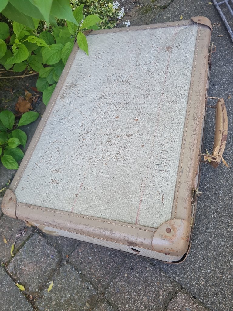Vintage sleets klein koffertje, Antiek en Kunst, Ophalen of Verzenden