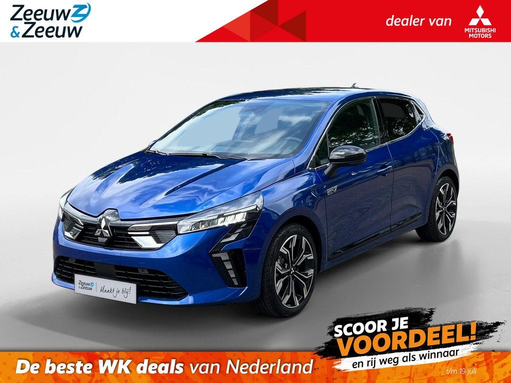 Mitsubishi Colt 1.6 HEV Instyle | Dodehoek Detectie | Bose a, Auto's, 12 maanden, Blauw, Leder en Stof, Colt