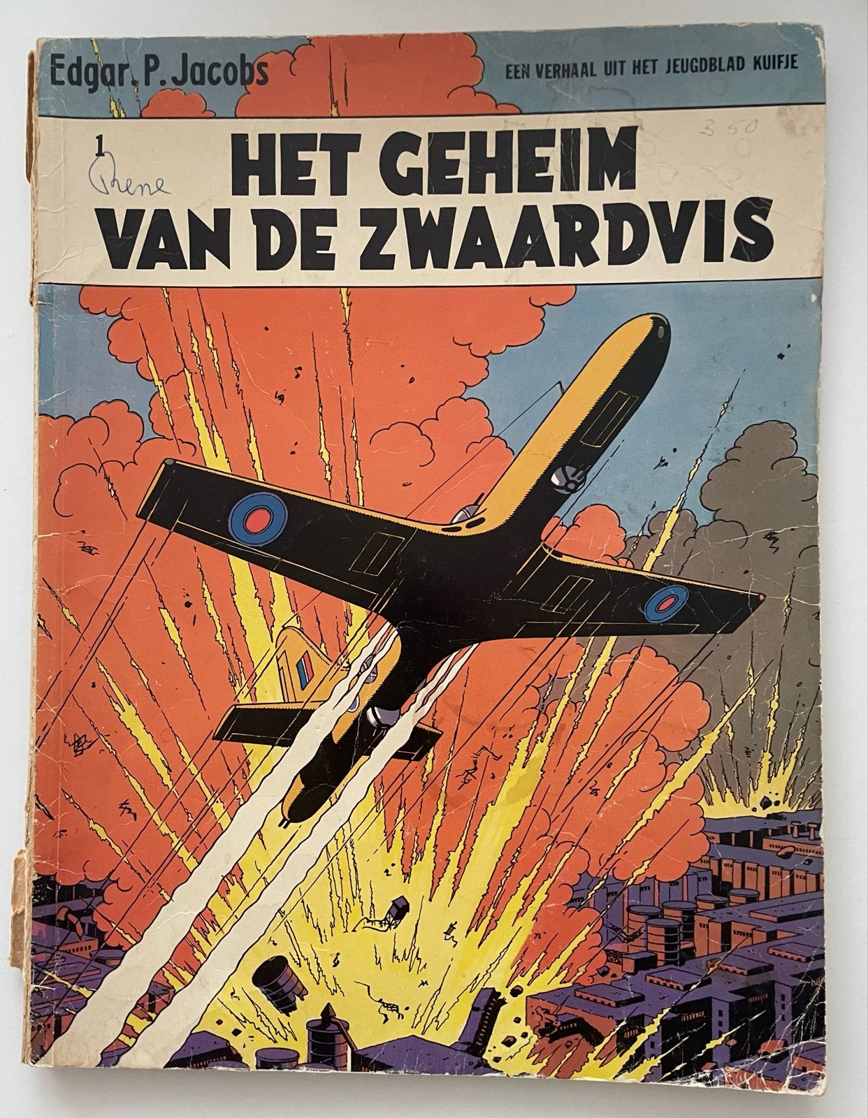Blake & Mortimer ‘Het Geheim van de Zwaardvis’ 1970, Boeken, Stripboeken, Eén stripboek, Ophalen of Verzenden, Gelezen