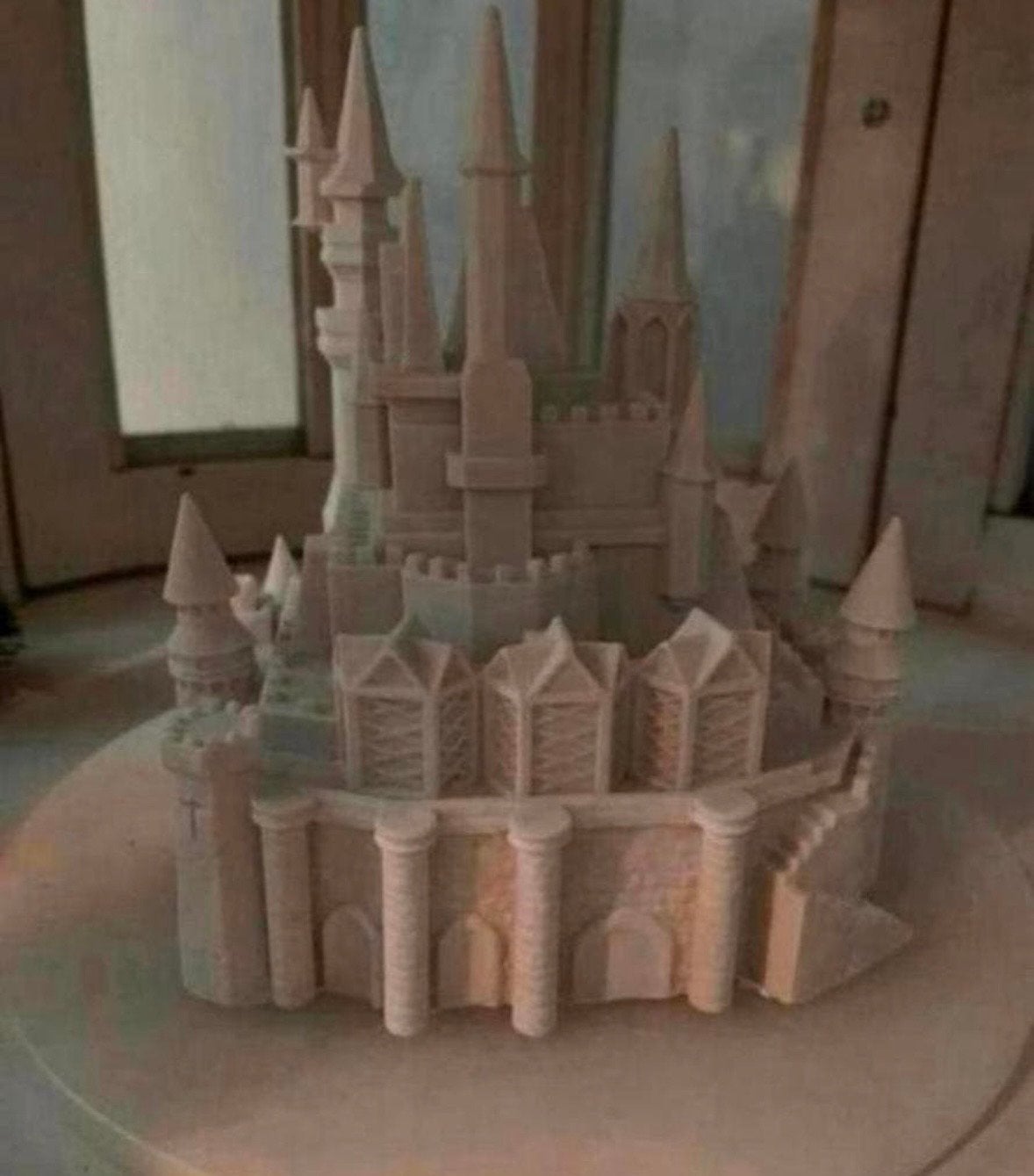 Uniek Disney Kasteel Beeld - M. Giannelli Italy, Ophalen of Verzenden, Overige figuren, Gebruikt, Beeldje of Figuurtje