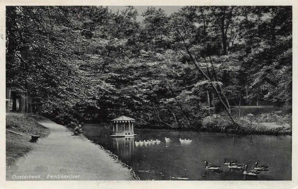 Oosterbeek, Eendjesvijver, Ophalen of Verzenden, 1920 tot 1940, Gelopen, Gelderland