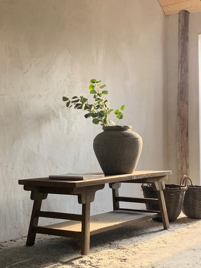 Landelijke SALONTAFEL ~ chinees ~ oud,sober Huisje Sfeer, 100 tot 150 cm, Nieuw, Rechthoekig, 50 tot 100 cm