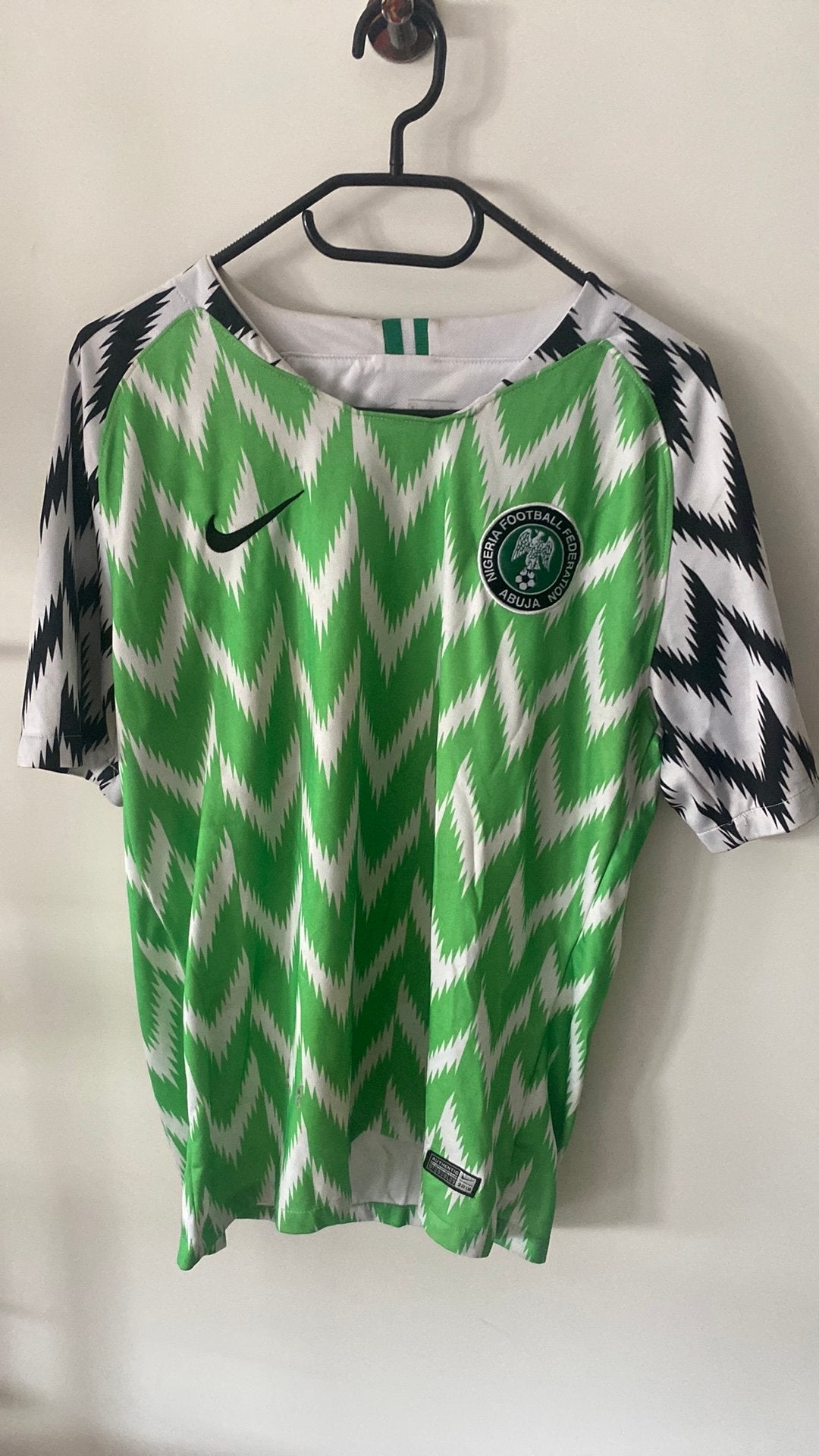 Nigeria 2018 voetbalshirt maat m, Maat 38/40 (M), Ophalen of Verzenden, Korte mouw, Gedragen