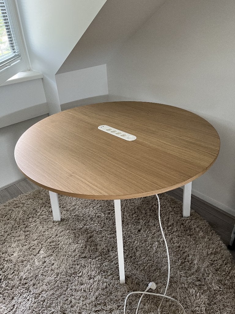 mittzon vergadertafel bureau rond, Ophalen, 120 cm, 120 cm, Zo goed als nieuw