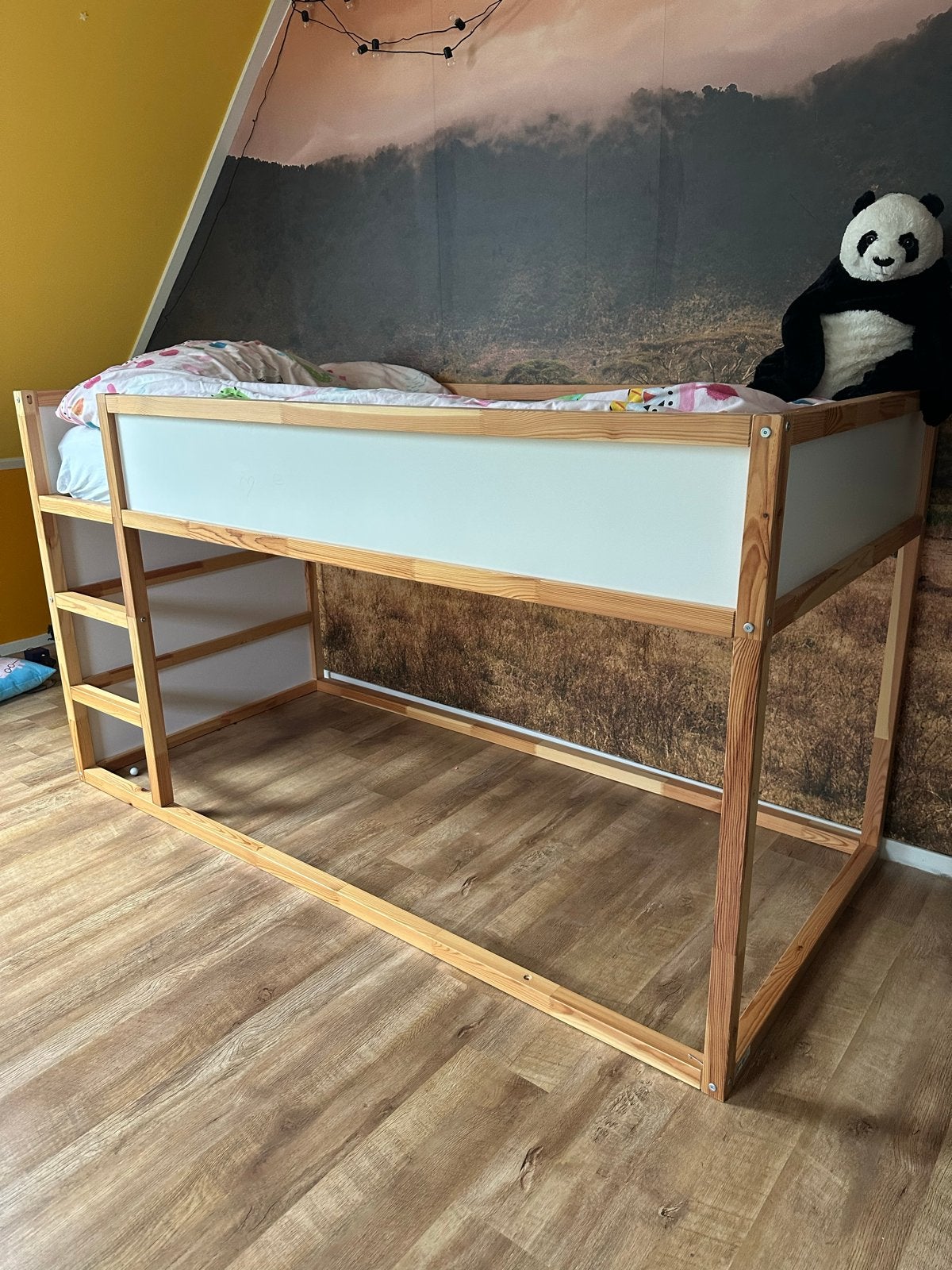 IKEA Kura half hoogslaper/keerbaar bed incl bedtent, Kinderen en Baby's, Ophalen, 85 tot 100 cm, Zo goed als nieuw, Hoogslaper of Stapelbed