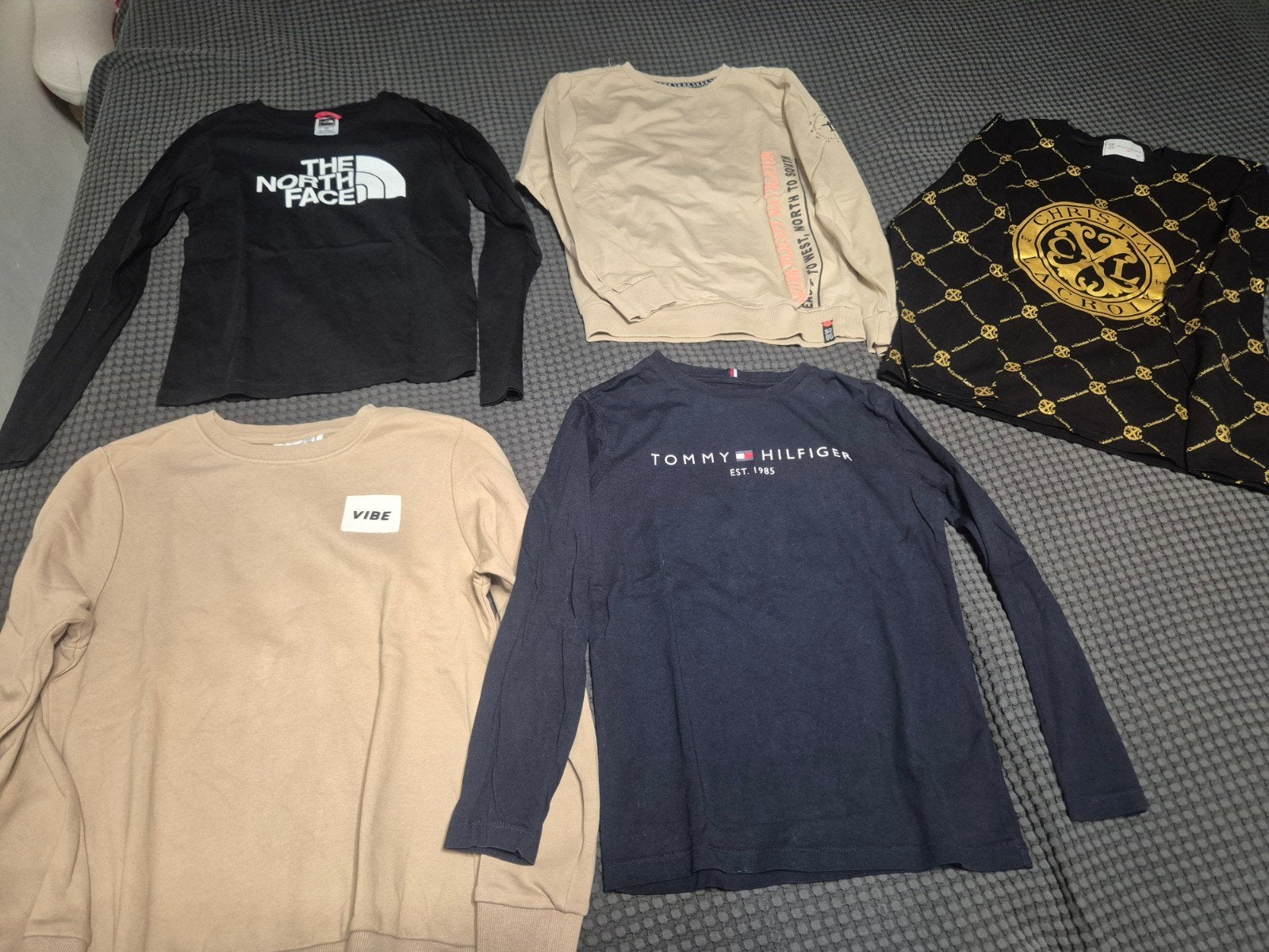 Jongens Merkkleding Pakket Maat 140 - 5 Truien/Longsleeves, Gebruikt, Setje, Jongen, Diverse merken
