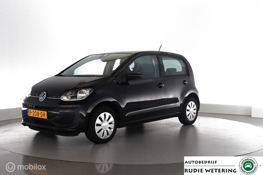 Volkswagen Up! 1.0 65PK dab|cam|ecc|pdc|cruisecontrole, Stof, Gebruikt, Automatische klimaatregeling, Met garantie (alle)